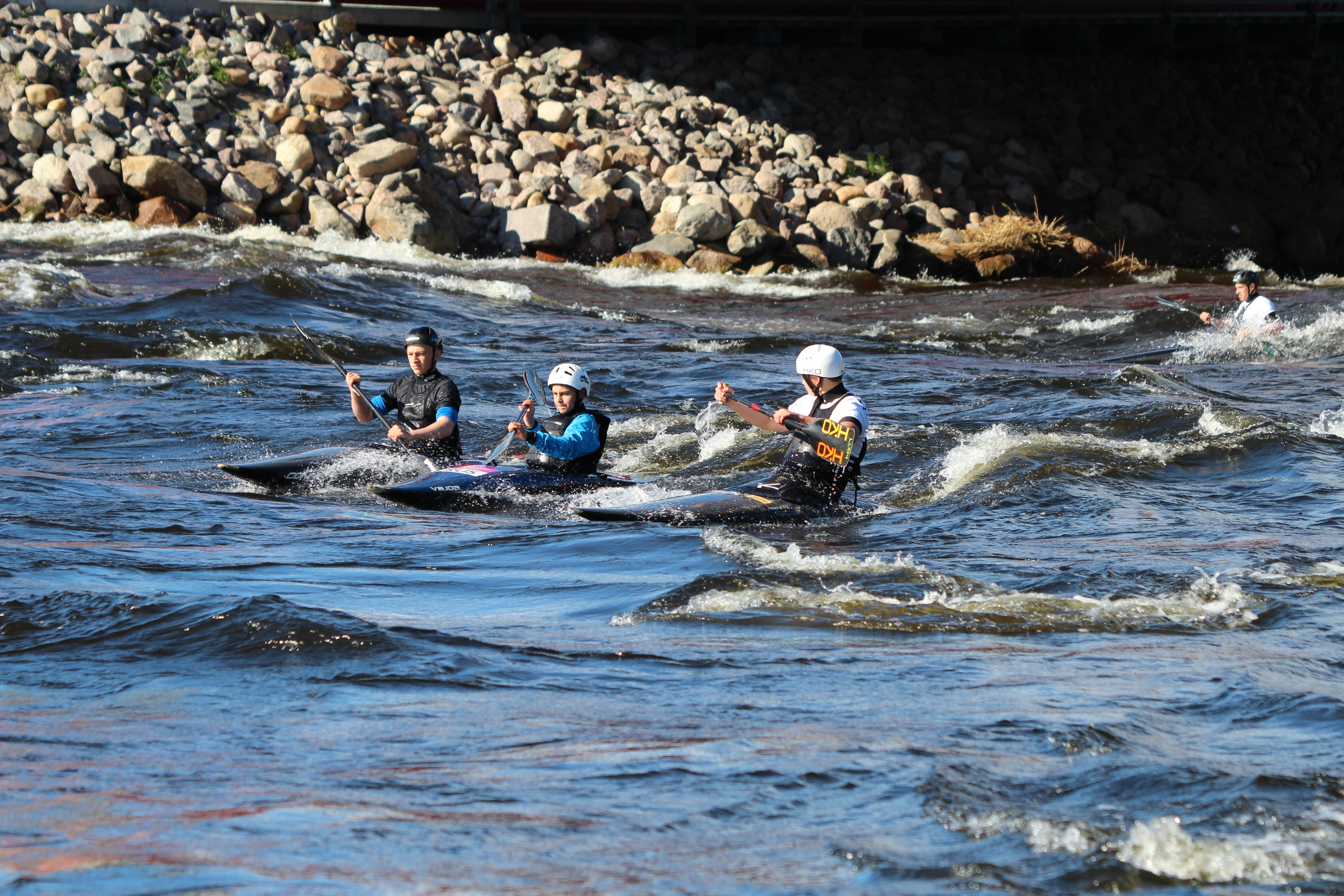 Слаломисты в Лосево